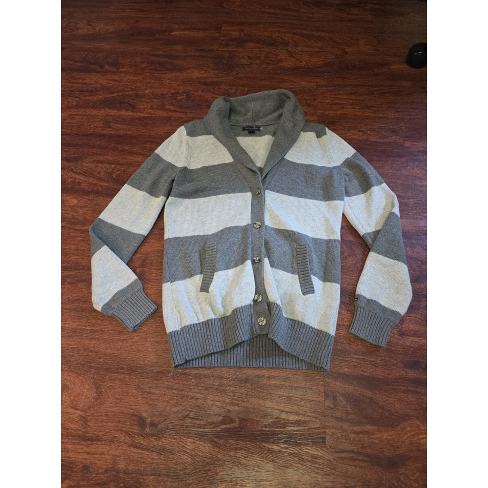 Tommy Hilfiger Women's Gray Cardigan Sweater size small